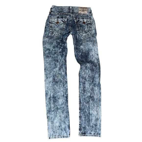 True Religion Other - True Religion Jeans Rocco 29x34 Big T‎ Flap Pocket Relaxed Skinny Acid Wash